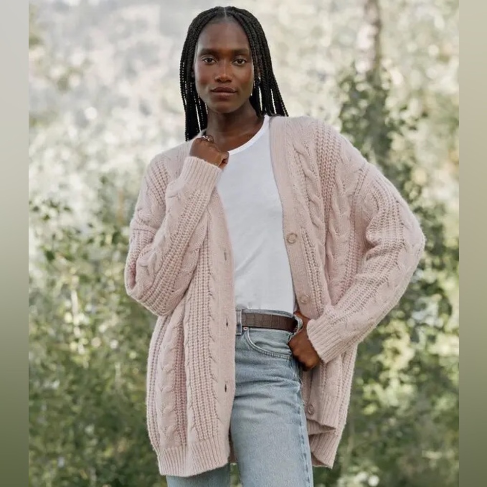 New with tags Jenni Kayne cable cocoon cardigan small